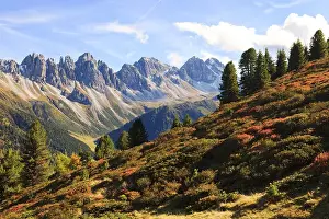 Autumn in the Stubai Alps, Tyrol, Austria, Europe