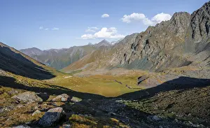 Autumnal high valley in atmospheric light