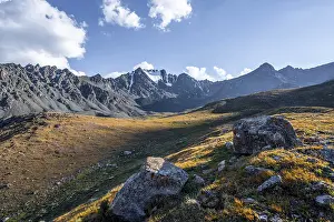 Autumnal high valley in atmospheric light