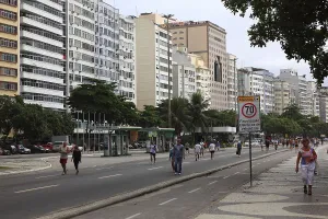 The Avenida Atlantica at Copacobana
