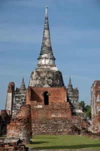 Ayutthaya historical park covers the ruins of the old city of Ayutthaya