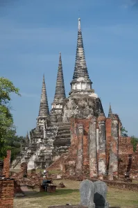 Ayutthaya historical park covers the ruins of the old city of Ayutthaya