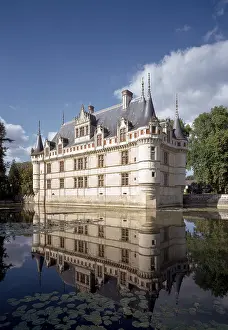 Azay-le-Rideau, castle, view from south-west