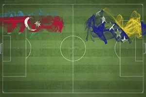 Azerbaijan vs Bosnia and Herzegovina Soccer Match