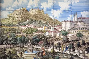 Azulejo of the fortress, Tile of the fortress Castelo dos Mouros