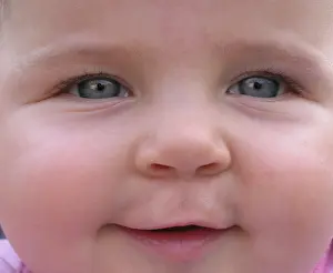 Baby laughing
