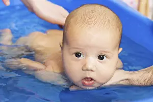 Baby swimming
