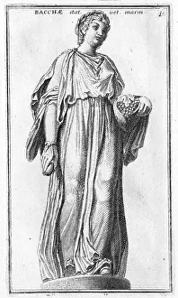 Baccante, a maenad, mythical companion of the Dionysian traits as well as the historically provable cult follower