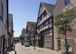BackerstraBe in the historic old town centre of Rinteln