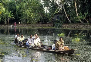 Backwaters of Kerala, South India, India, Asia