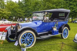 BADEN BADEN, Germany - JULY 2019: blue black BUICK K SIX OPEN TOURER 1920 convertible roadster