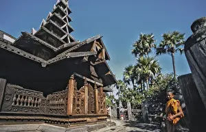 Bagaya Kyaung, wooden monastery in Inwa near Ava