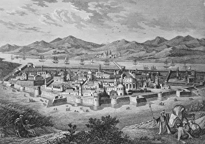Baghdad in present-day Iraq, view circa 1839