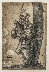 The Bagpiper, 1514, copperplate engravings