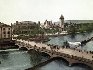 Bahnhofbruecke und Landesmuseum