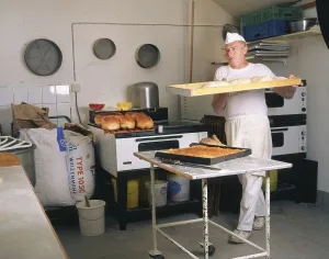 A baker at a farm, here on 22.10