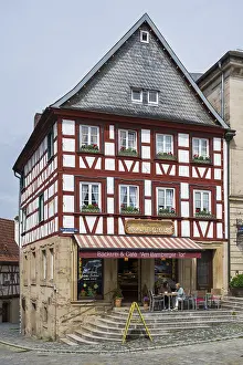 Framed Print : Bakery, half-timbered building Framed Print : Bakery, half-timbered building
