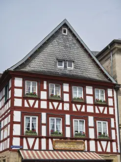 Framed Print : Bakery, half-timbered building