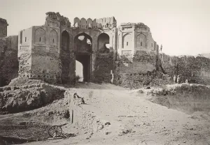 The Bala Hissar Gate, leading to city of Kabul