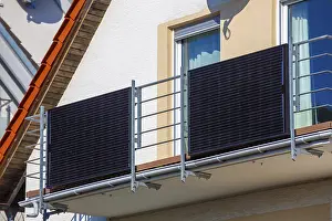 Balcony power station on a detached house