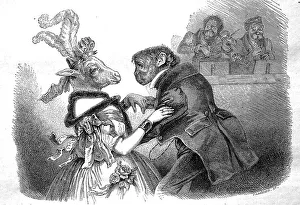 The Ball of the Animals, a Monkey Dances with a Sheep