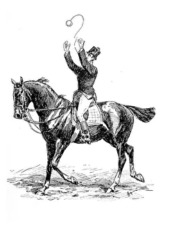 Ball game on horseback, Modern Art in Master Woodcuts