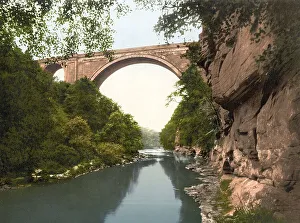 Ballochmyle Viaduct is a railway bridge between the Scottish villages of Mauchline