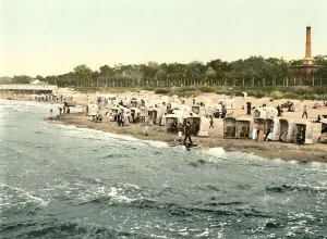 Baltic Sea, beach in Kolberg in Pomerania