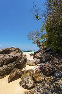 Bamboo Island, boat, wooden boat