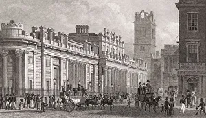 Bank of England, London, UK, illustration by Th