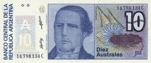 Banknote from Argentina, Santiago Derqui