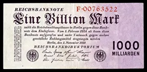 Banknote, Banknote, Inflation, 1 Billion Mark