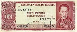 Banknote from Bolivia, 100 Pesos
