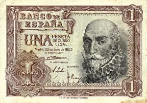 Banknote from Spain, 1 Peseta, Alvaro de Bazan