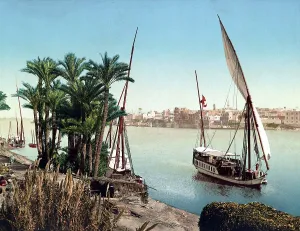 Banks of the Nile and Dahabieh
