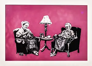 Banksy - Grannies Punks, 2006, exhibition The World of Banksy