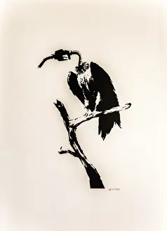 Banksy - Petrol Head Vulture, symbol of ecological destruction