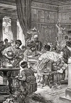 A banquet in ancient Rome