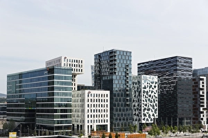 The Barcode Project Oslo, modern residential and commercial buildings