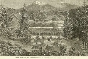 Barnes Court, the summer res idence of sir Hugh Ros e, Commander-in-chief of India, simla, shimla, Himachal Prades h, India, As ia