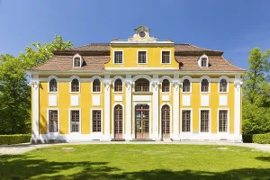 Baroque castle, exterior view from the south