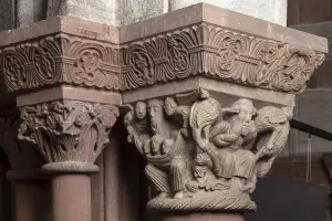 Basel, Basel Minster, capital on the ambulatory