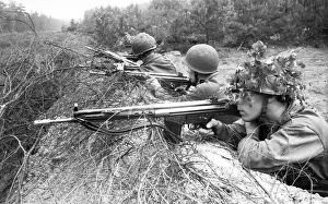 The basic training of conscripts in 1965 in a barracks in Dortmund
