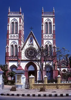 Basilica of the Sacred Heart of Jesus christ in Puducherry Pondicherry