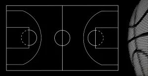 Basketball court background, Basketball Ball