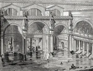 The Baths of Caracalla in ancient Rome
