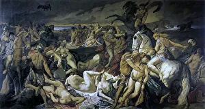 The Battle of the Amazons, a painting by the German painter Anselm Feuerbach
