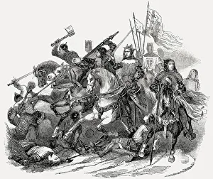 Battle of Bouvines on 27 July 1214