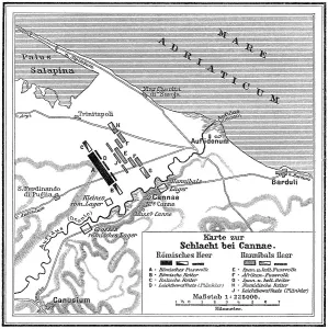 Battle of Cannae, Second Punic War on 2 August 216 BC