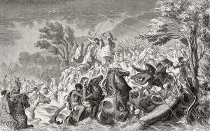 The Battle of the Crimissus, between Carthaginian and Syracusan armies in 339 BC